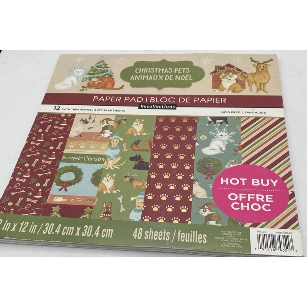 Recollections 12 x 12 Paper Pad I Bloc De Papier 48 Sheets